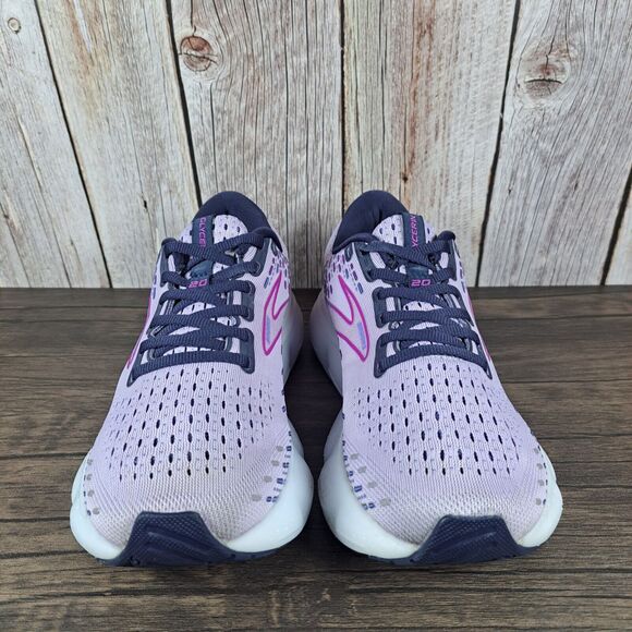 Brooks Purple Athletic Shoes with Mesh Design and Cushioning - Picture 2 of 9